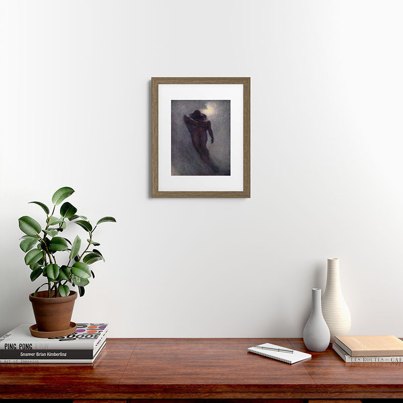 "How calm, how solemn it grows to ascend the atmosphere of lovers" (Margaret C. Cook, 1913) Framed Art Print