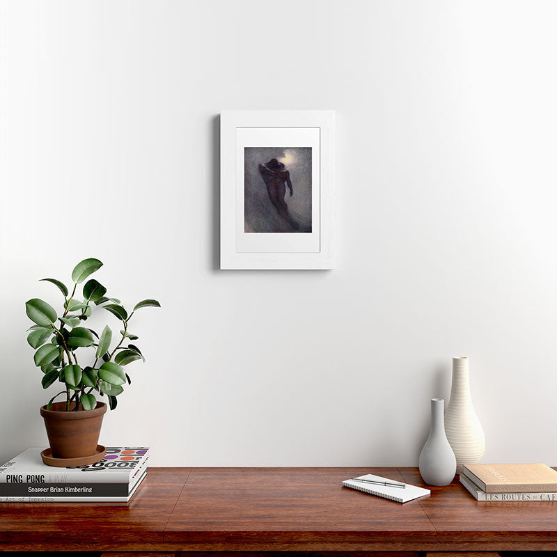 "How calm, how solemn it grows to ascend the atmosphere of lovers" (Margaret C. Cook, 1913) Framed Art Print