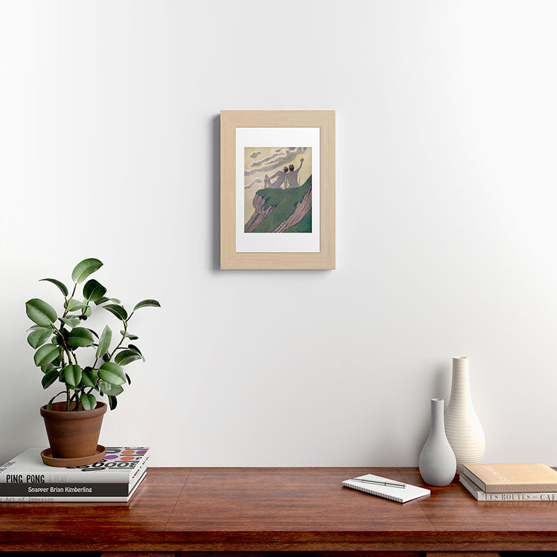 "I do not know what it is except that it is grand, and that it is happiness" (Margaret C Cook, 1913) Framed Art Print