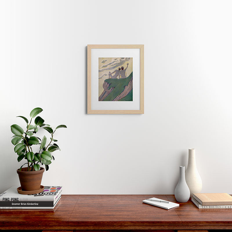 "I do not know what it is except that it is grand, and that it is happiness" (Margaret C Cook, 1913) Framed Art Print