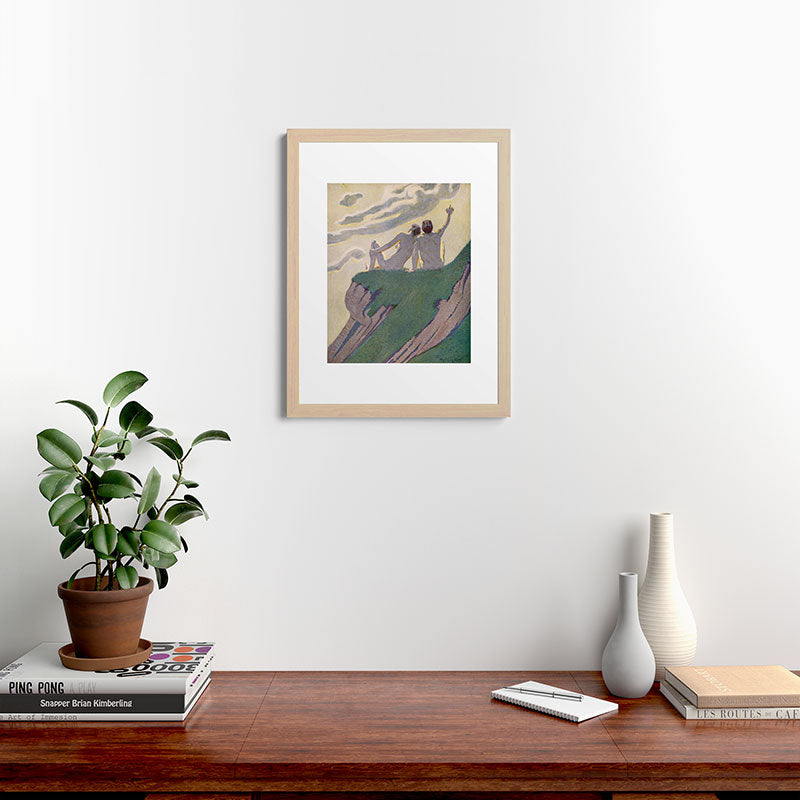 "I do not know what it is except that it is grand, and that it is happiness" (Margaret C Cook, 1913) Framed Art Print