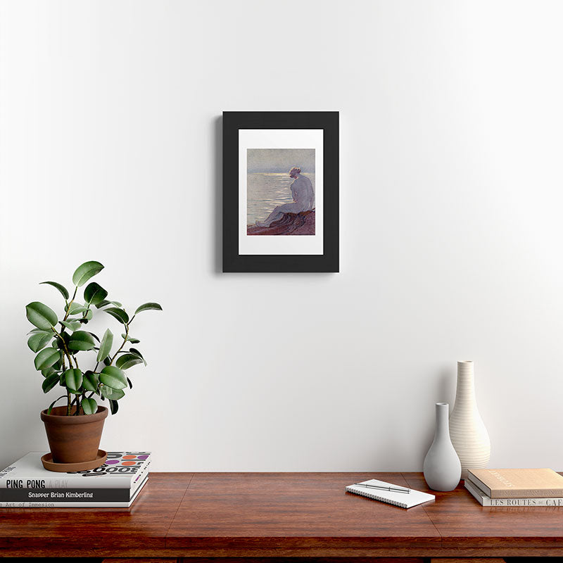 "I musing late in the autumn day" (Margaret C. Cook, Leaves of Grass, 1913) Framed Art Print