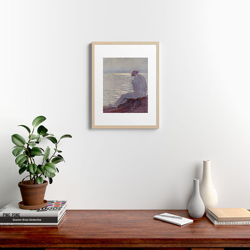 "I musing late in the autumn day" (Margaret C. Cook, Leaves of Grass, 1913) Framed Art Print