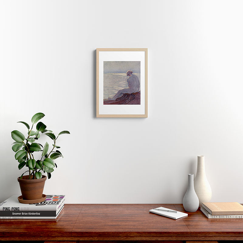 "I musing late in the autumn day" (Margaret C. Cook, Leaves of Grass, 1913) Framed Art Print
