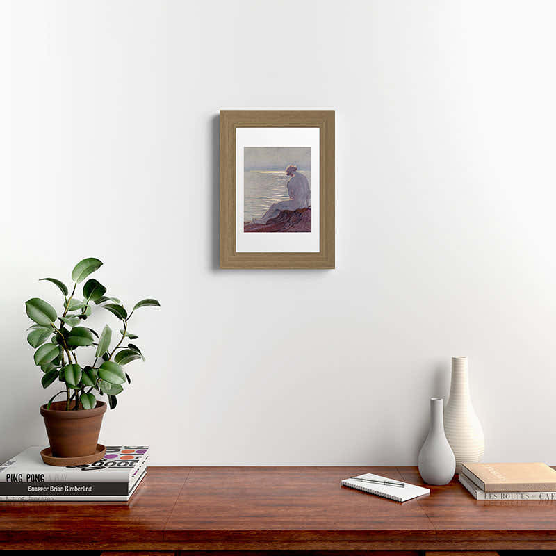 "I musing late in the autumn day" (Margaret C. Cook, Leaves of Grass, 1913) Framed Art Print