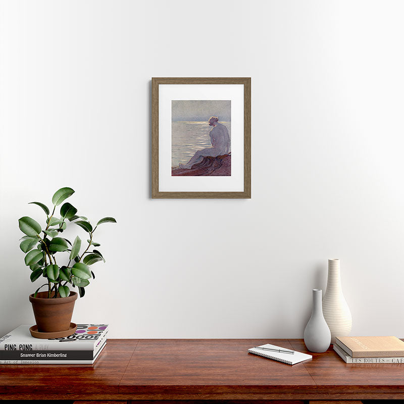 "I musing late in the autumn day" (Margaret C. Cook, Leaves of Grass, 1913) Framed Art Print