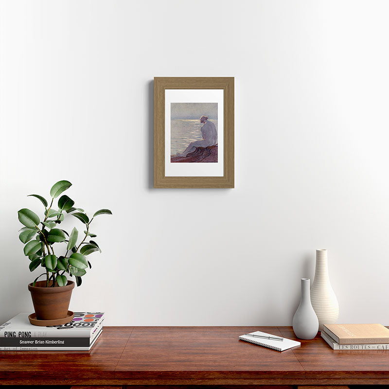 "I musing late in the autumn day" (Margaret C. Cook, Leaves of Grass, 1913) Framed Art Print