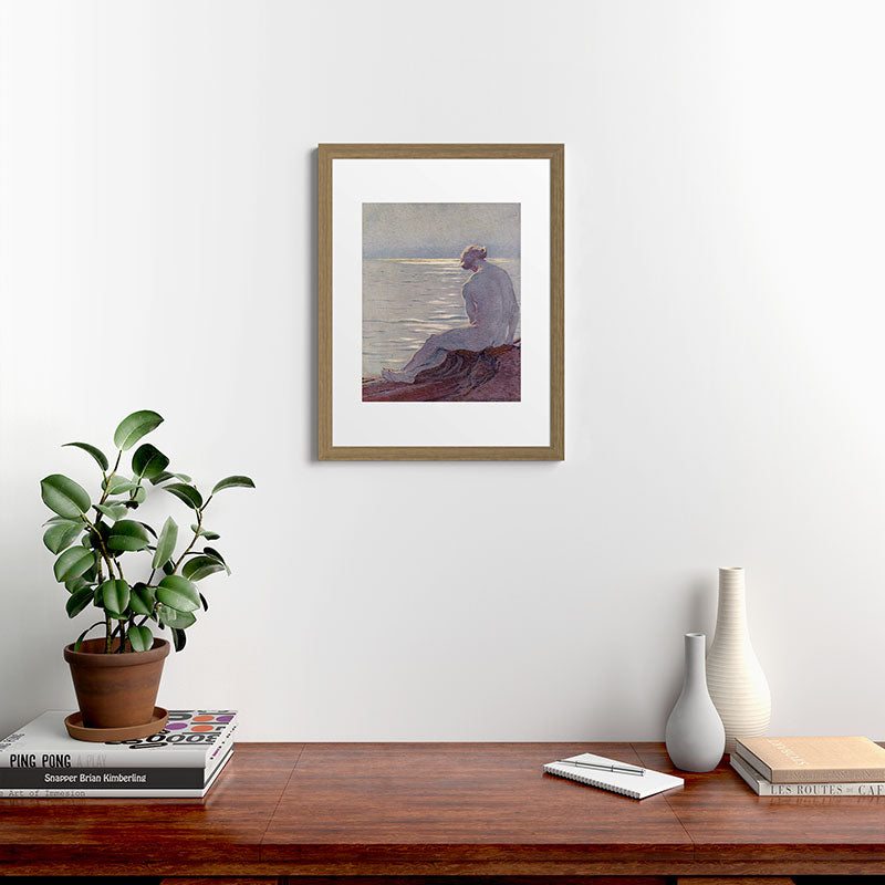 "I musing late in the autumn day" (Margaret C. Cook, Leaves of Grass, 1913) Framed Art Print