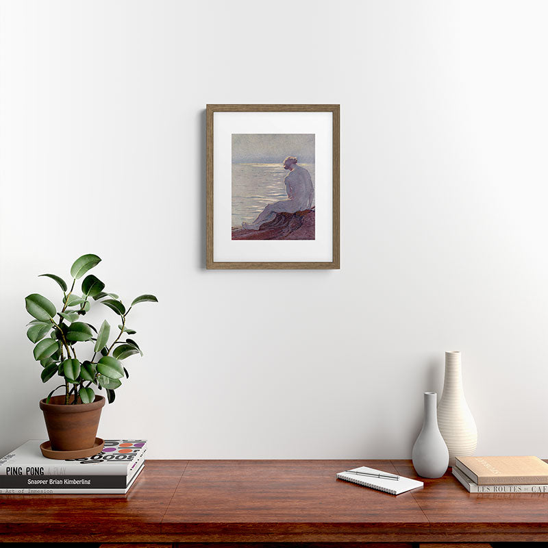 "I musing late in the autumn day" (Margaret C. Cook, Leaves of Grass, 1913) Framed Art Print