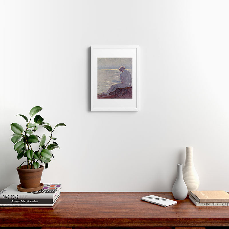 "I musing late in the autumn day" (Margaret C. Cook, Leaves of Grass, 1913) Framed Art Print