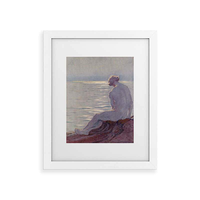 "I musing late in the autumn day" (Margaret C. Cook, Leaves of Grass, 1913) Framed Art Print