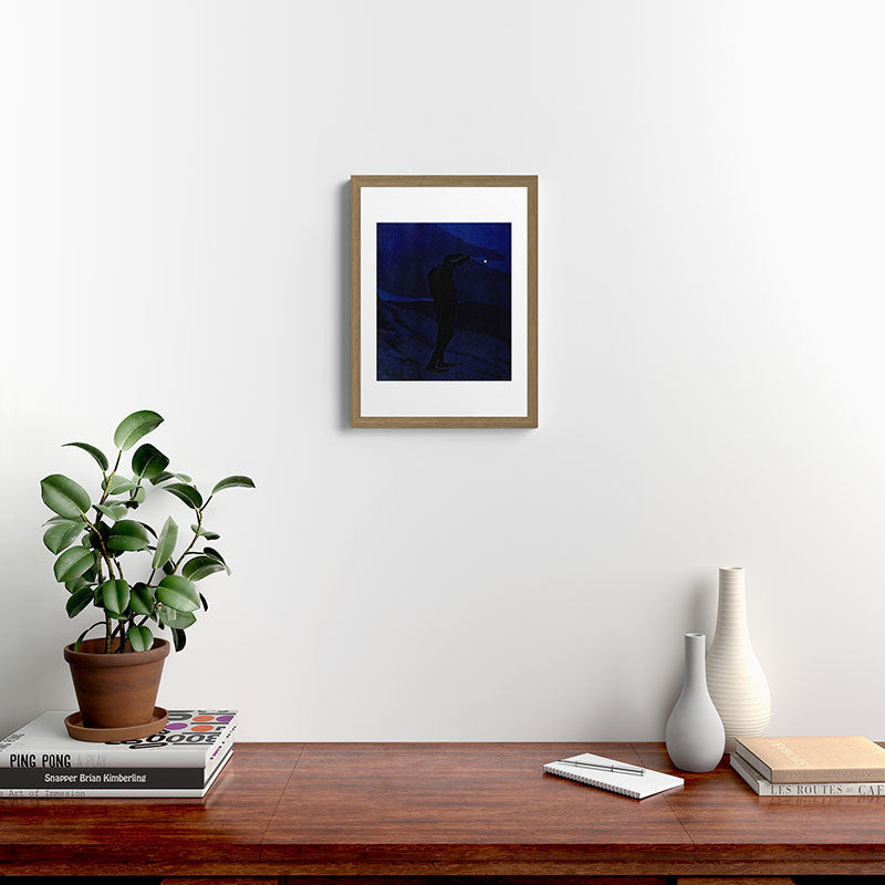"I see... great cloud-masses... with at times half-dimm'd sadden'd far-off star" (Margaret C. Cook) Framed Art Print