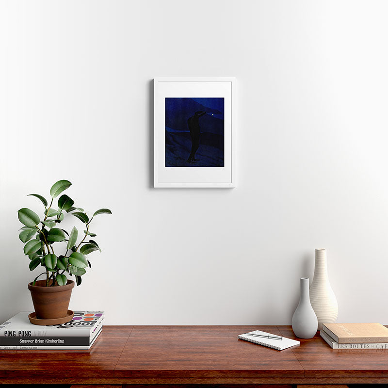 "I see... great cloud-masses... with at times half-dimm'd sadden'd far-off star" (Margaret C. Cook) Framed Art Print
