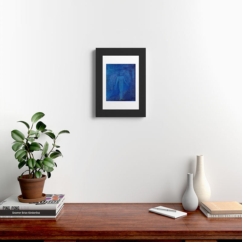 "I too with my soul and body, We, a curious trio, wandering on our way" Framed Art Print
