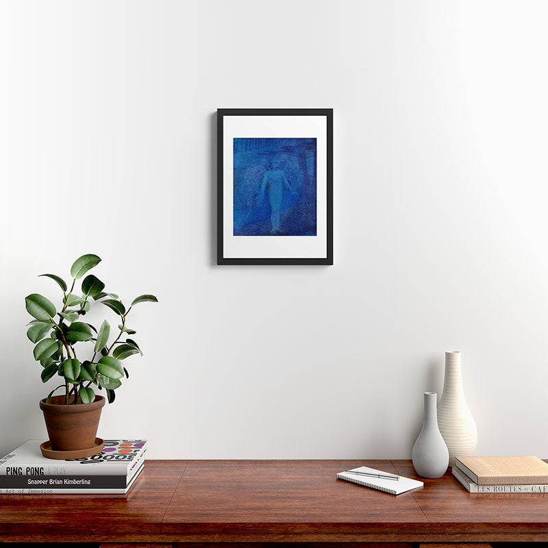 "I too with my soul and body, We, a curious trio, wandering on our way" Framed Art Print