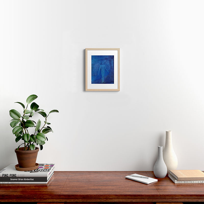 "I too with my soul and body, We, a curious trio, wandering on our way" Framed Art Print