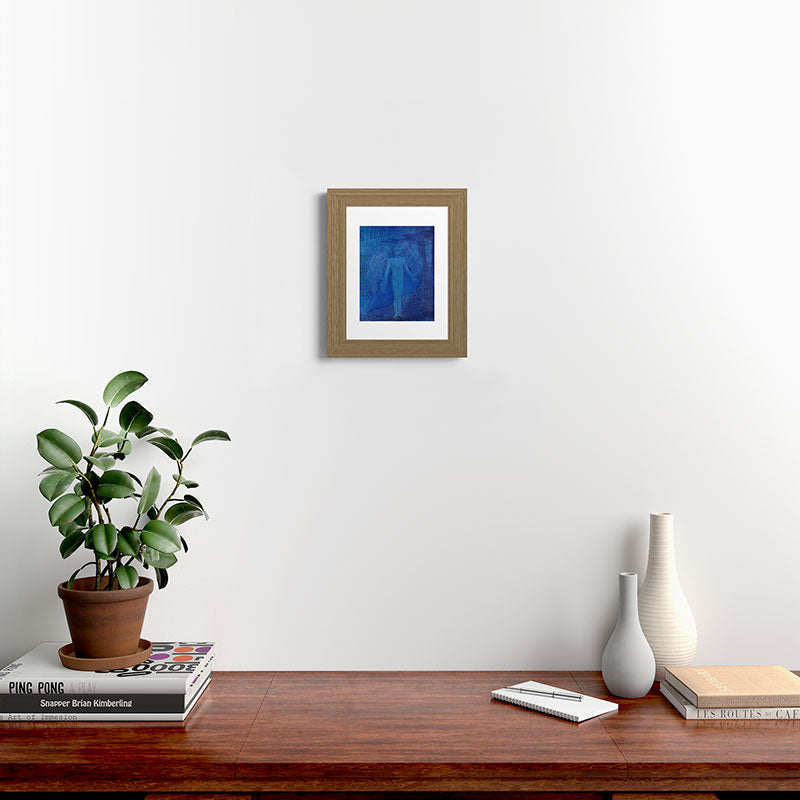 "I too with my soul and body, We, a curious trio, wandering on our way" Framed Art Print