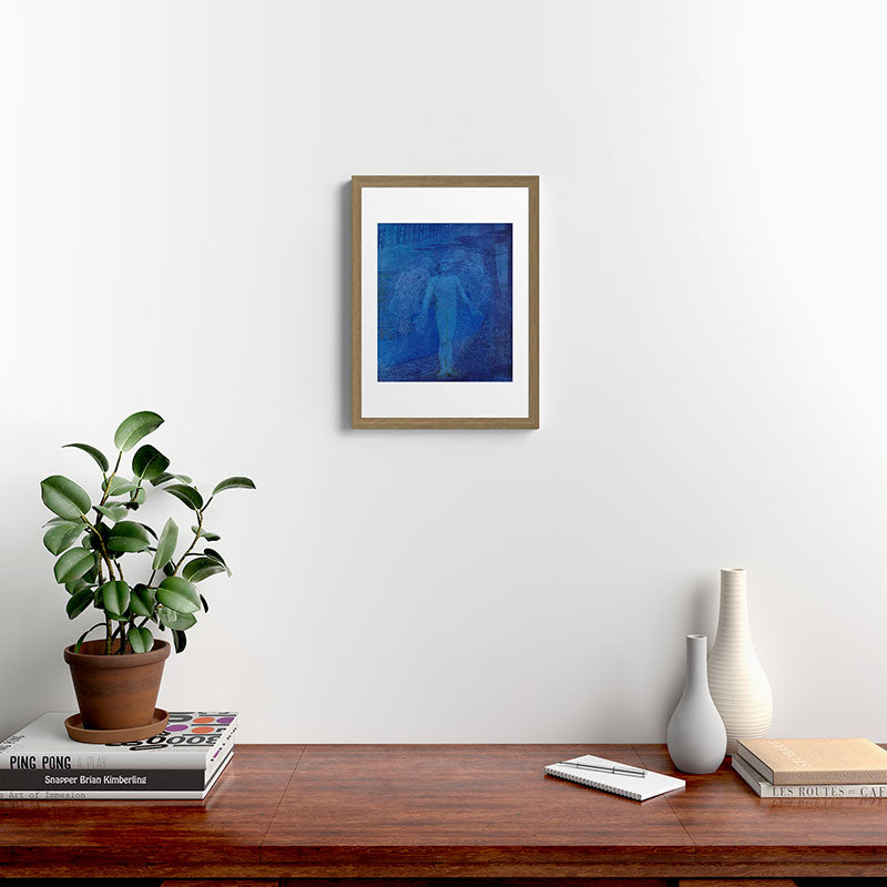 "I too with my soul and body, We, a curious trio, wandering on our way" Framed Art Print