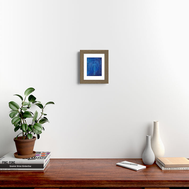 "I too with my soul and body, We, a curious trio, wandering on our way" Framed Art Print