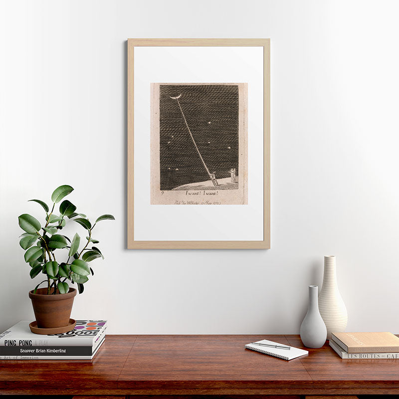 "I Want! I Want!" by William Blake (1793) Framed Art Print