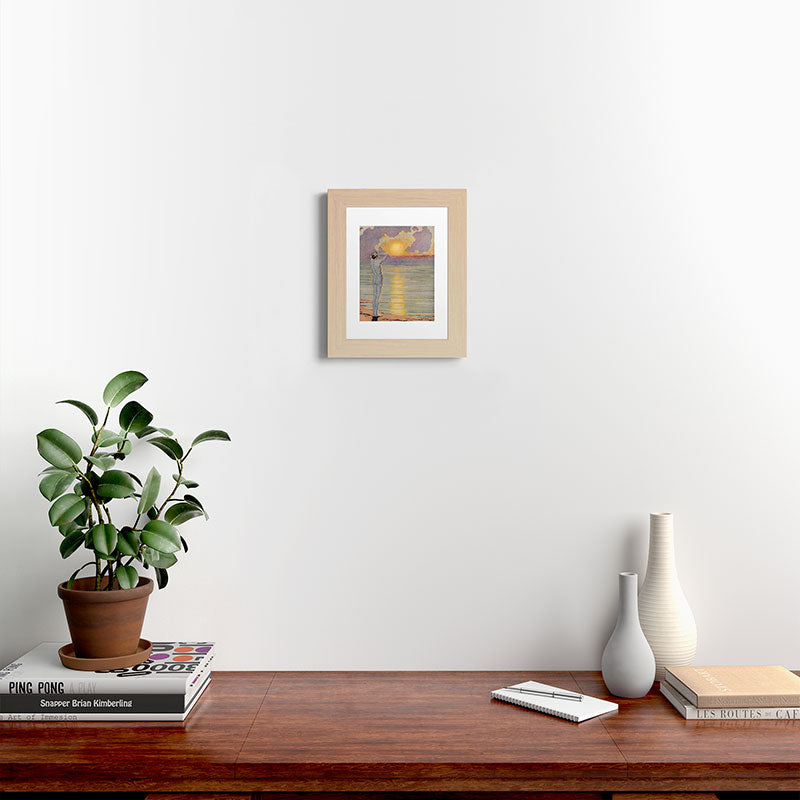 "I will confront these shows of the day and night" (Margaret C. Cook, Leaves of Grass, 1913) Framed Art Print