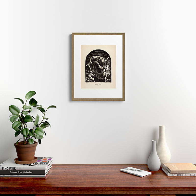 "Lone Man" by Rockwell Kent (1919) Framed Art Print