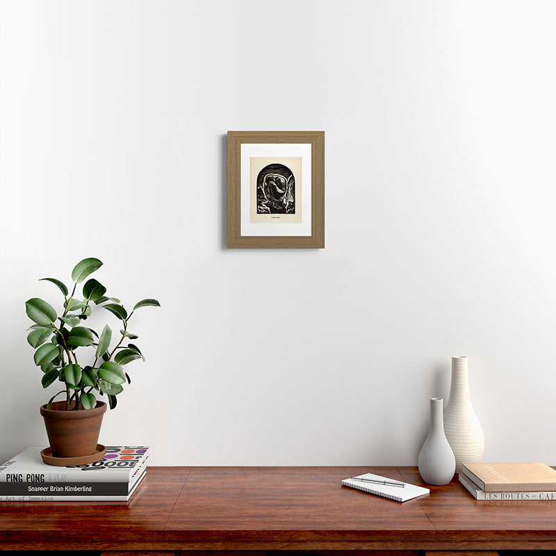 "Lone Man" by Rockwell Kent (1919) Framed Art Print