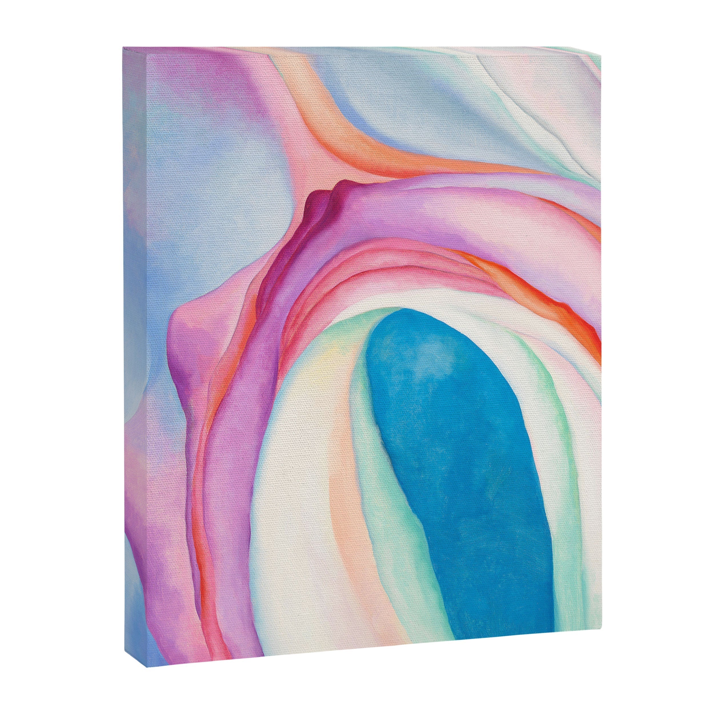 "Music, Pink and Blue No. 2" by Georgia O'Keeffe, 1918 Canvas Print
