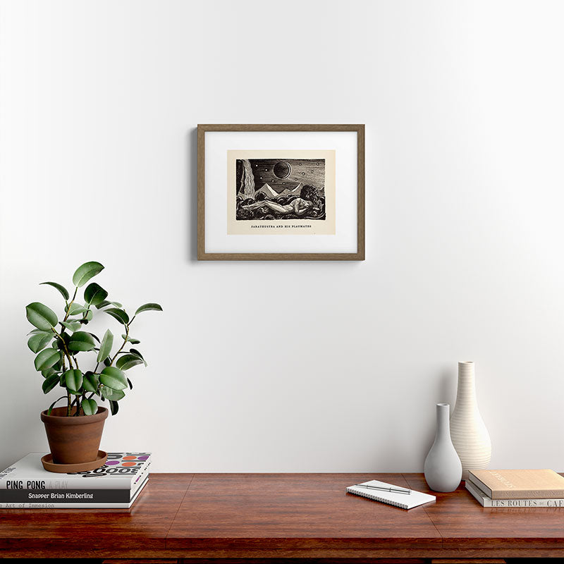 "Zarathustra and His Playmates" by Rockwell Kent (1919) Framed Art Print