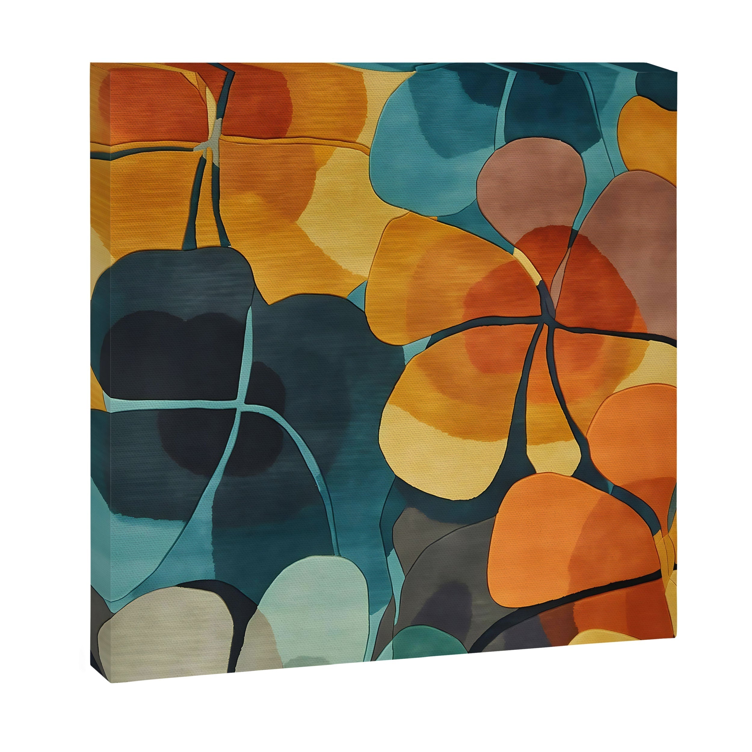 A Floral Palette of Colorful Petals Canvas Print