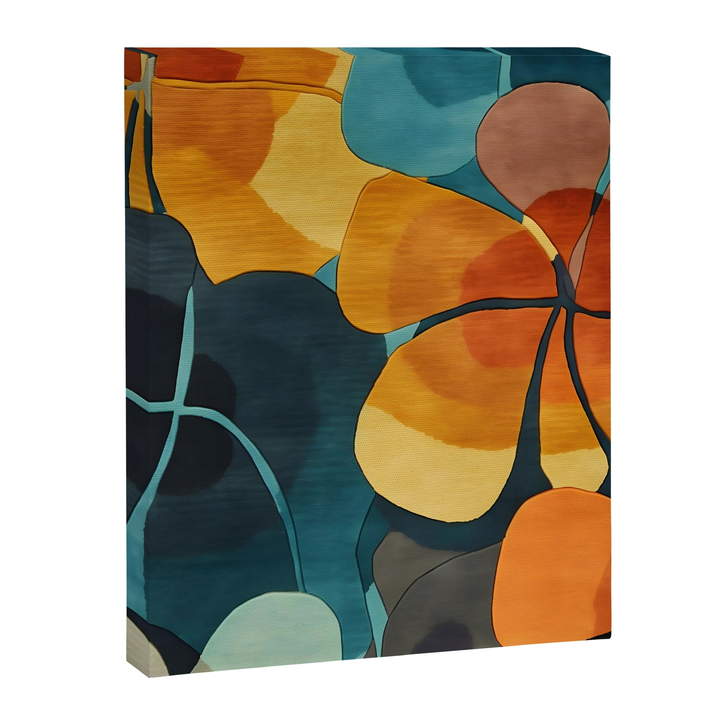 A Floral Palette of Colorful Petals Canvas Print