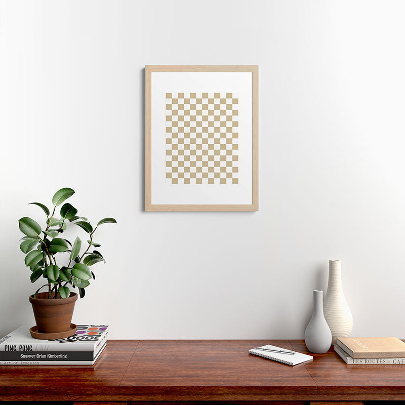 1989 Check Framed Art Print
