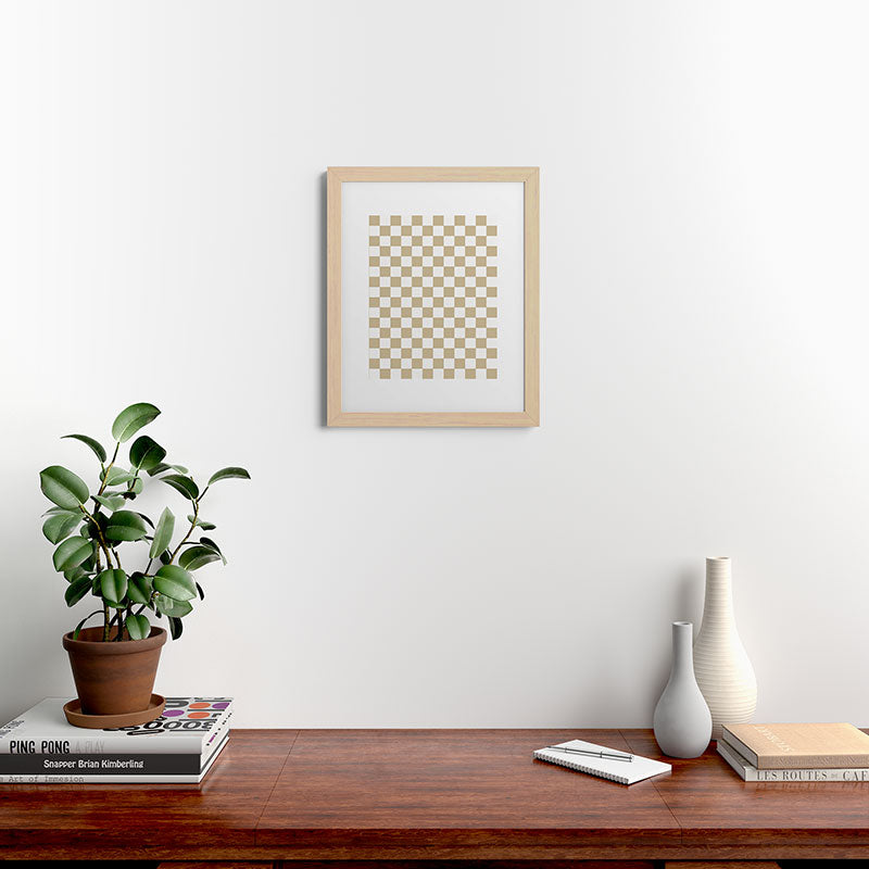 1989 Check Framed Art Print