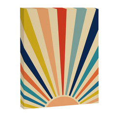 60s retro sun  Canvas Print