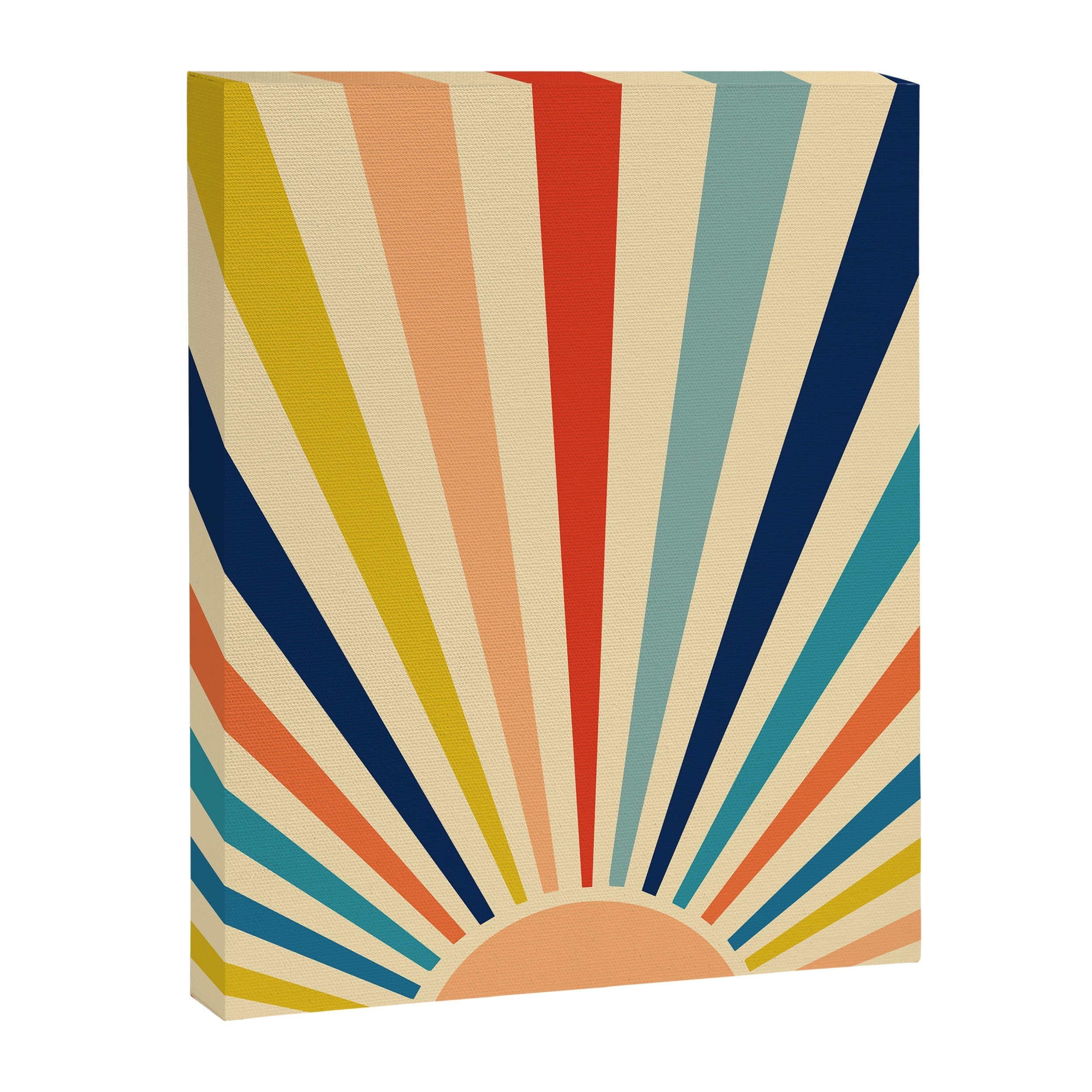 60s retro sun  Canvas Print