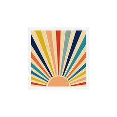 60s retro sun  Art Print