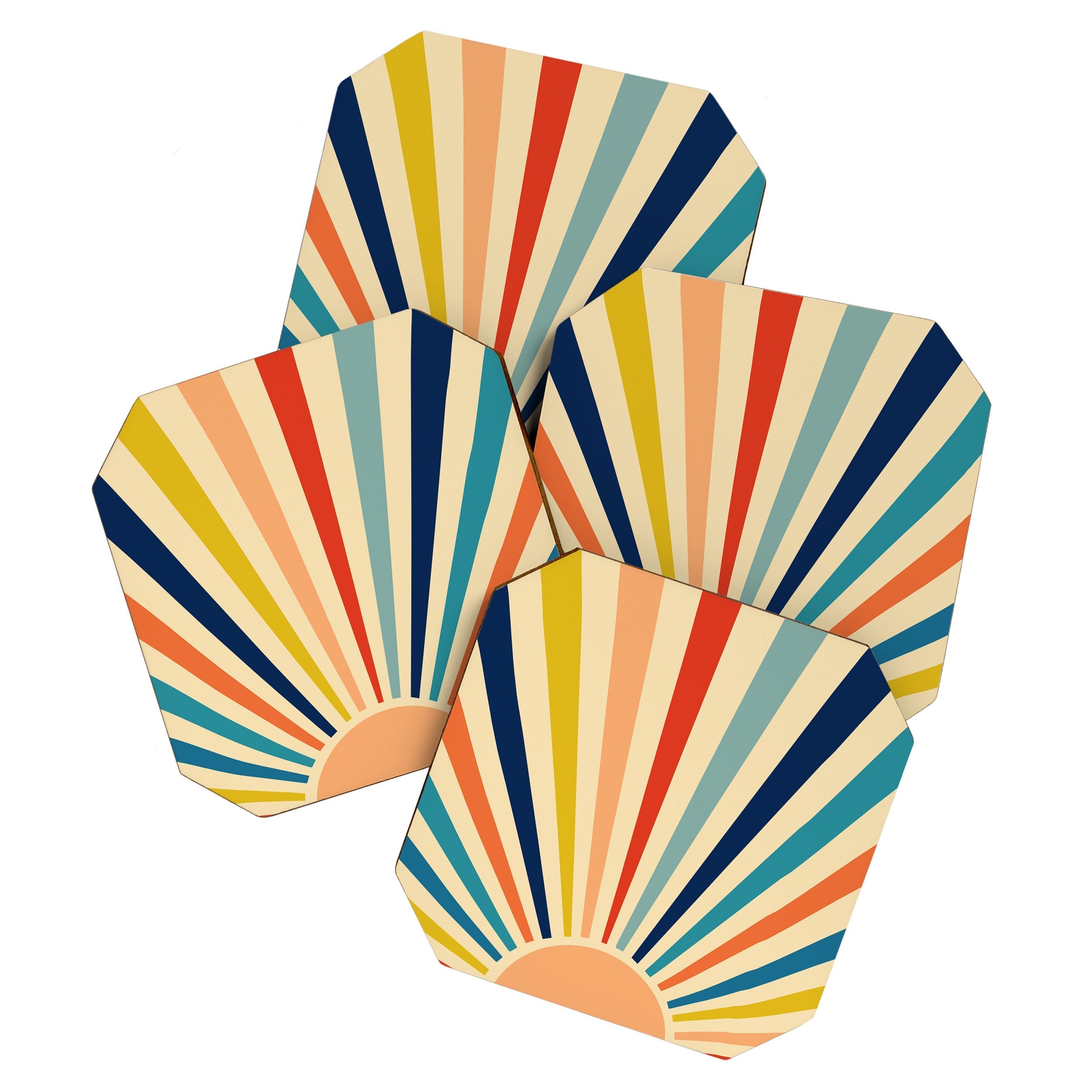 60s retro sun  Coaster