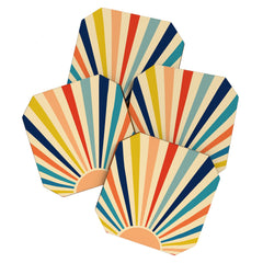 60s retro sun  Coaster