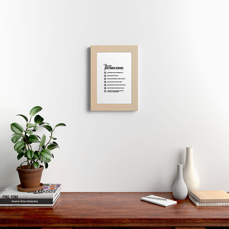 7 Excellent Customer Service, Customer Service Quotes, Quote To Print Framed Art Print