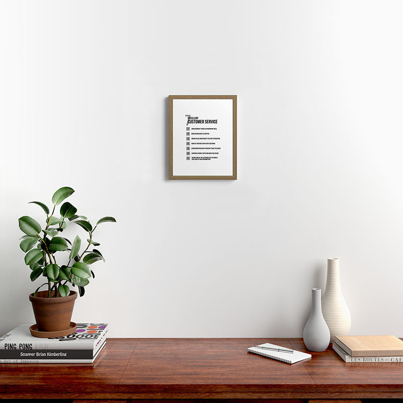 7 Excellent Customer Service, Customer Service Quotes, Quote To Print Framed Art Print