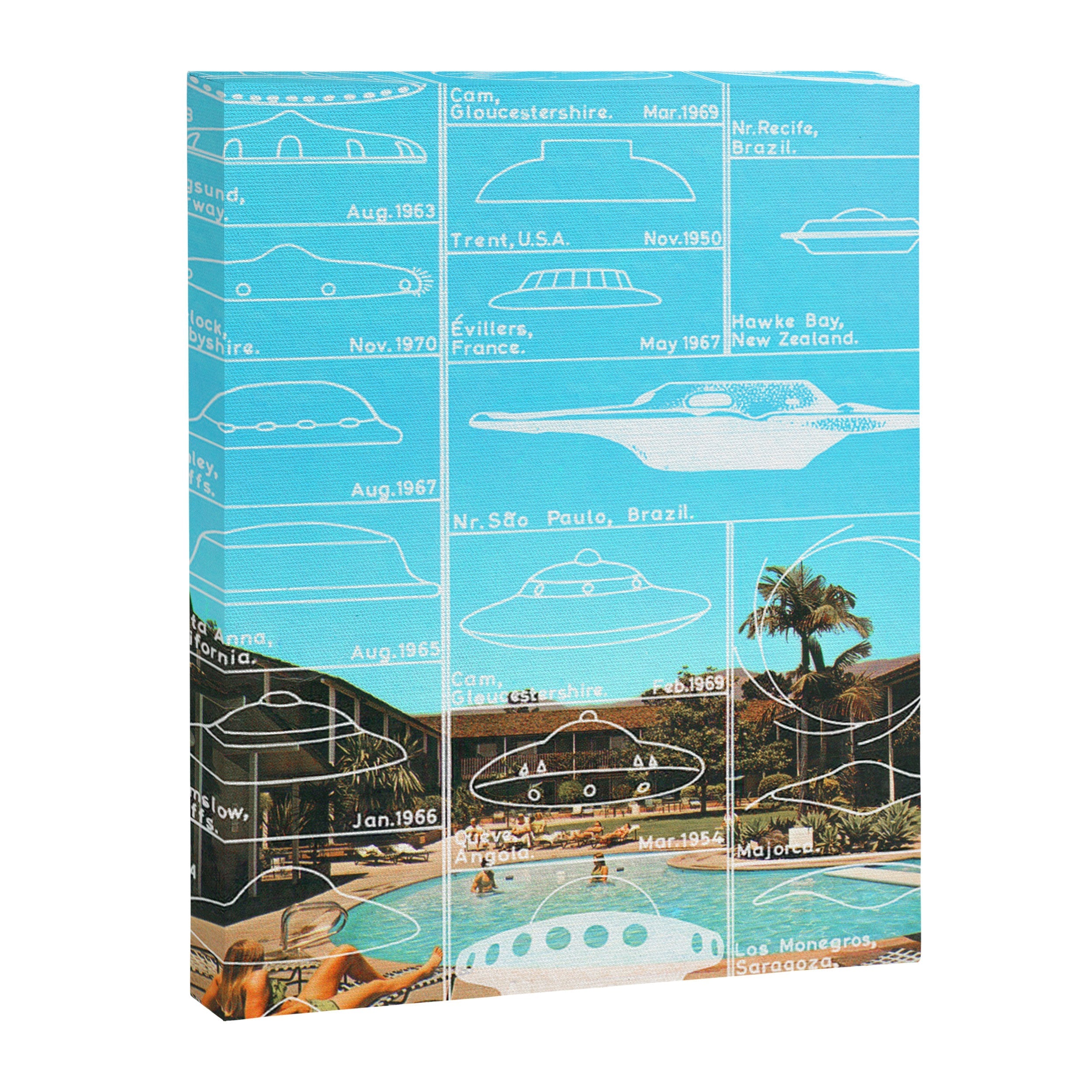 60s UFO sightings Canvas Print