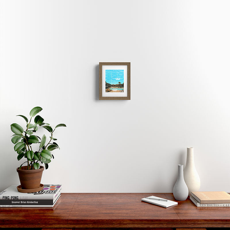 60s UFO sightings Framed Art Print