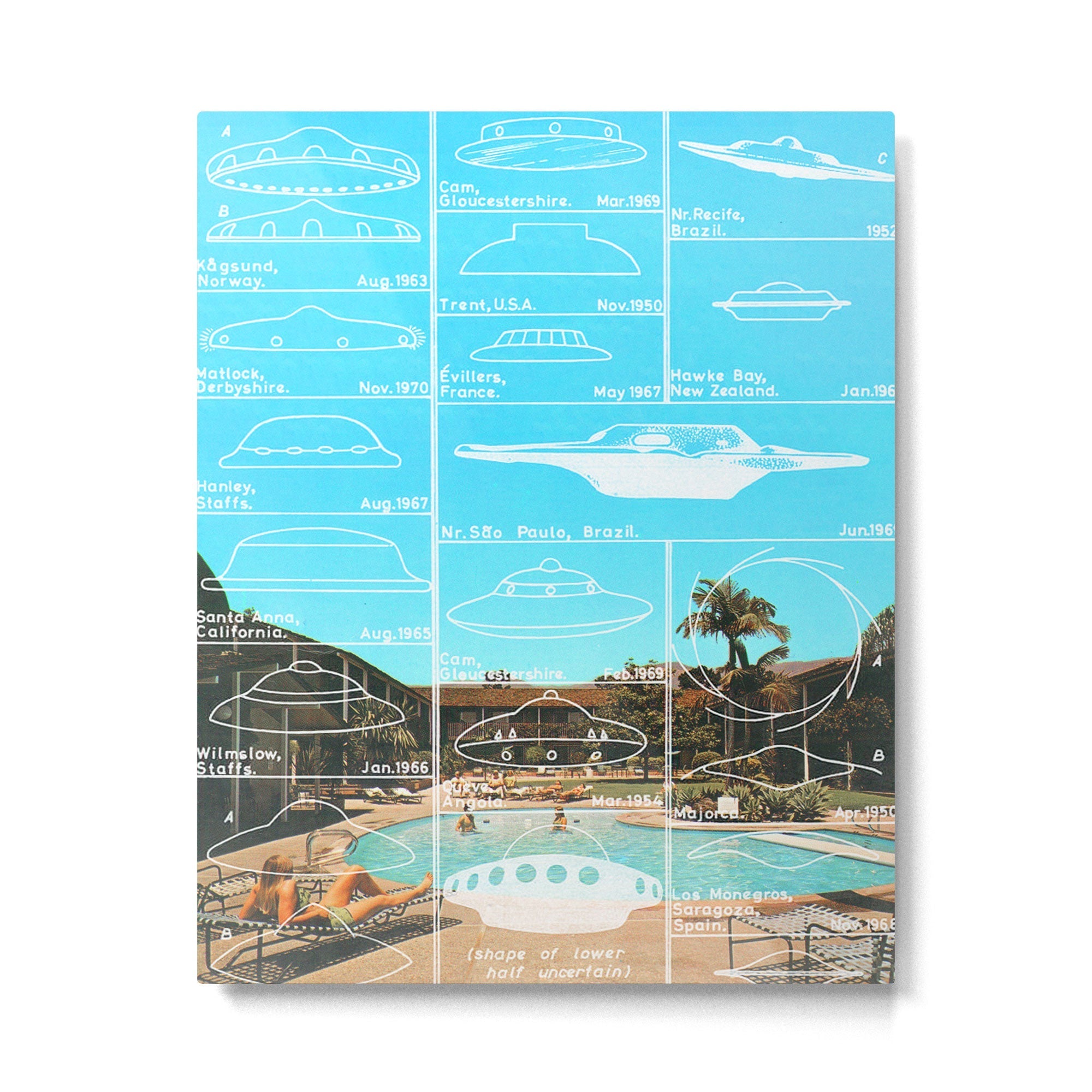 60s UFO sightings Metal Print