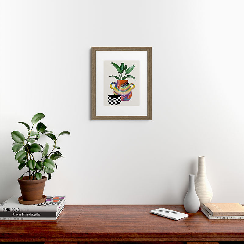 A house plant / Still life Framed Art Print