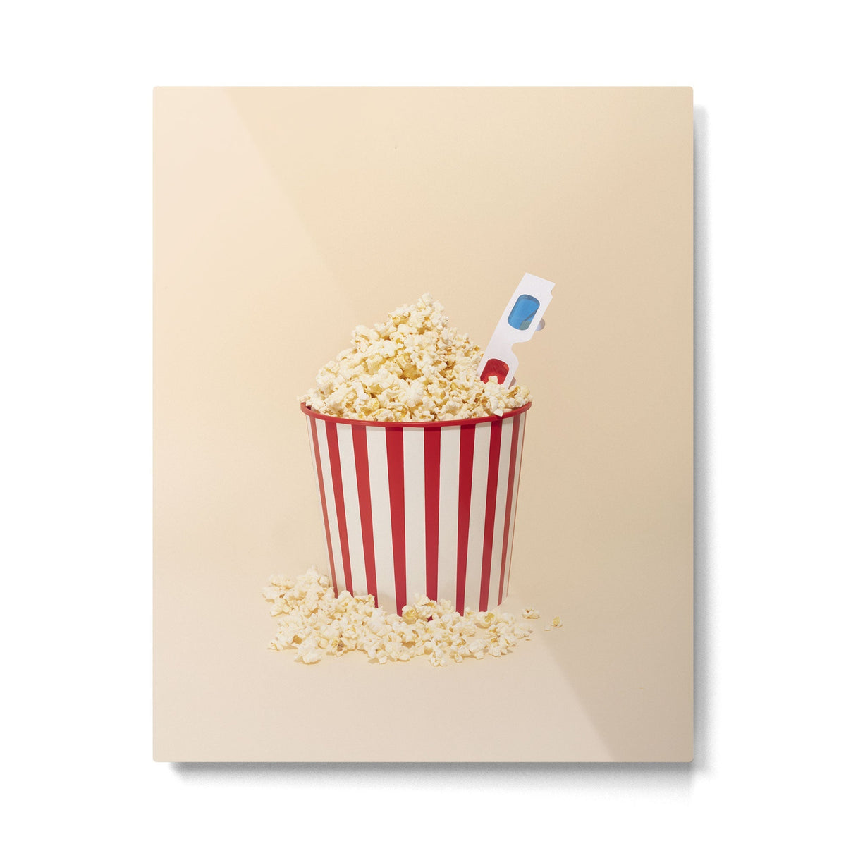 3D movie time Metal Print