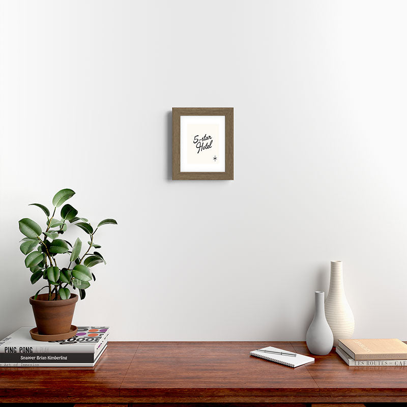 5-star hotel Framed Art Print