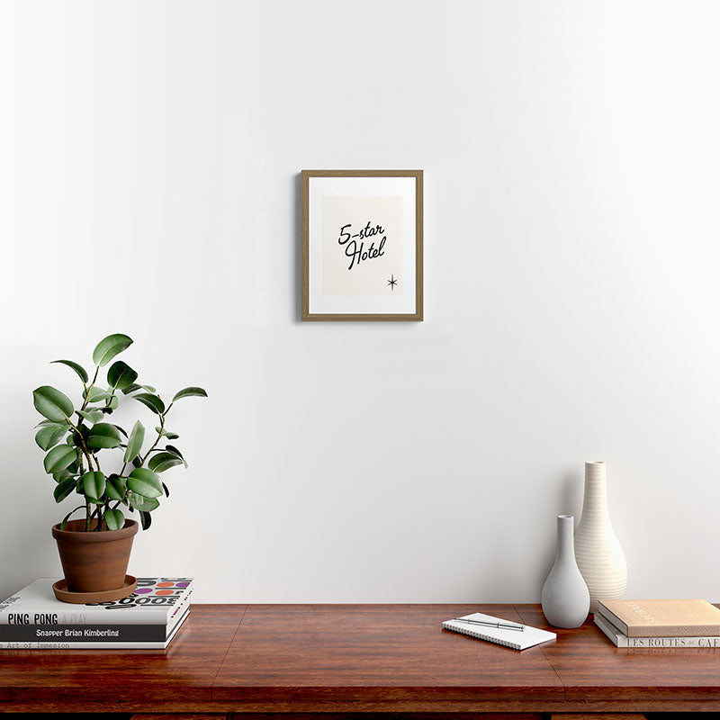 5-star hotel Framed Art Print