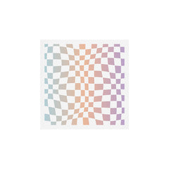 2014 gradient checked warp Art Print