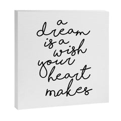 A Dream Is A Wish Your Heart Makes Canvas Print
