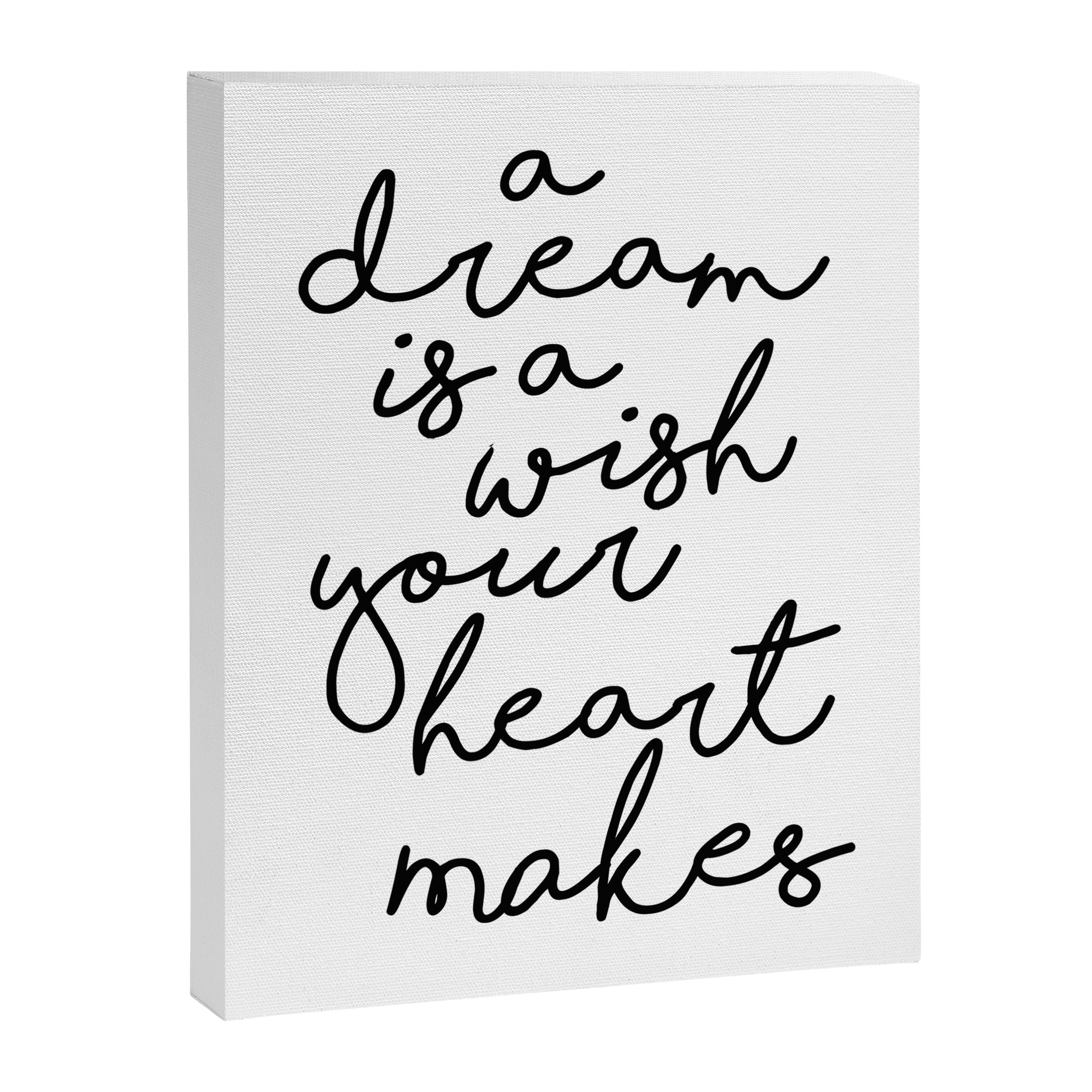 A Dream Is A Wish Your Heart Makes Canvas Print